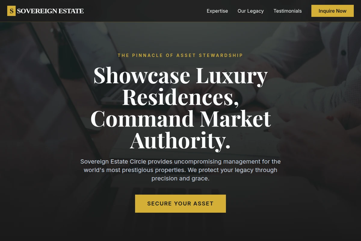 Premium Real Estate Website Design Demo